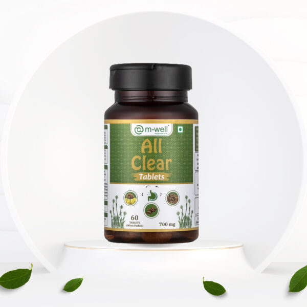 M-Well All Clear Tablets – Ayurvedic Constipation & Digestive Detox Formula - Image 2