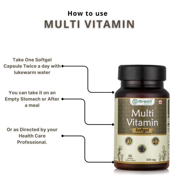M-Well Multi Vitamin Softgel – Daily Immunity, Energy & Wellness Support - Image 2