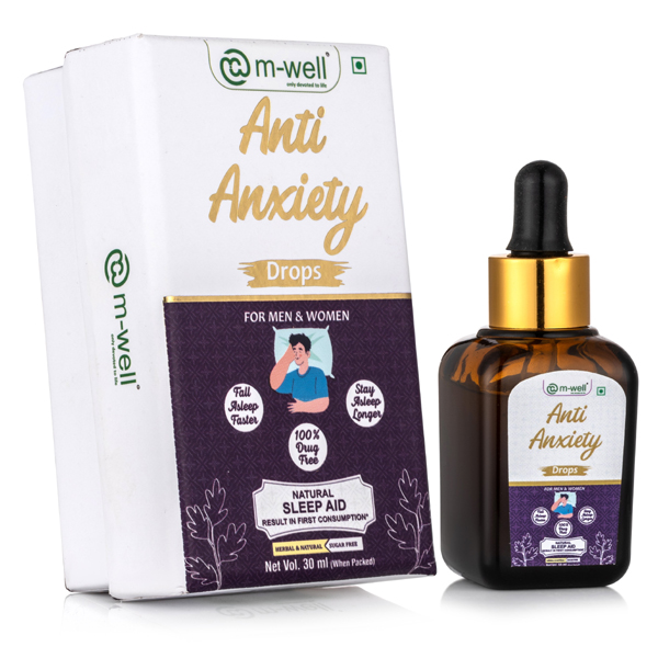 M-Well Anti Anxiety Drops – Natural Stress & Anxiety Relief Formula