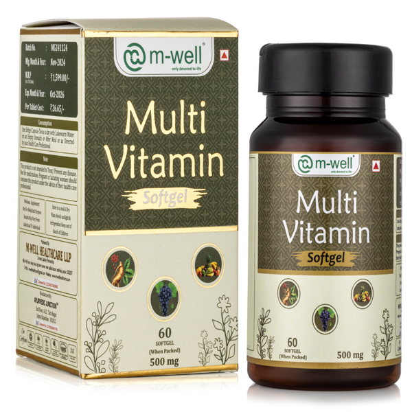 M-Well Multi Vitamin Softgel – Daily Immunity, Energy & Wellness Support